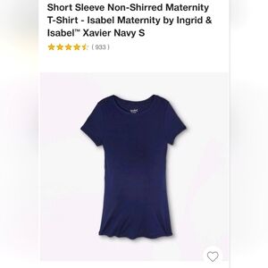 2Pk Short Sleeve non-shirred maternity tshirts